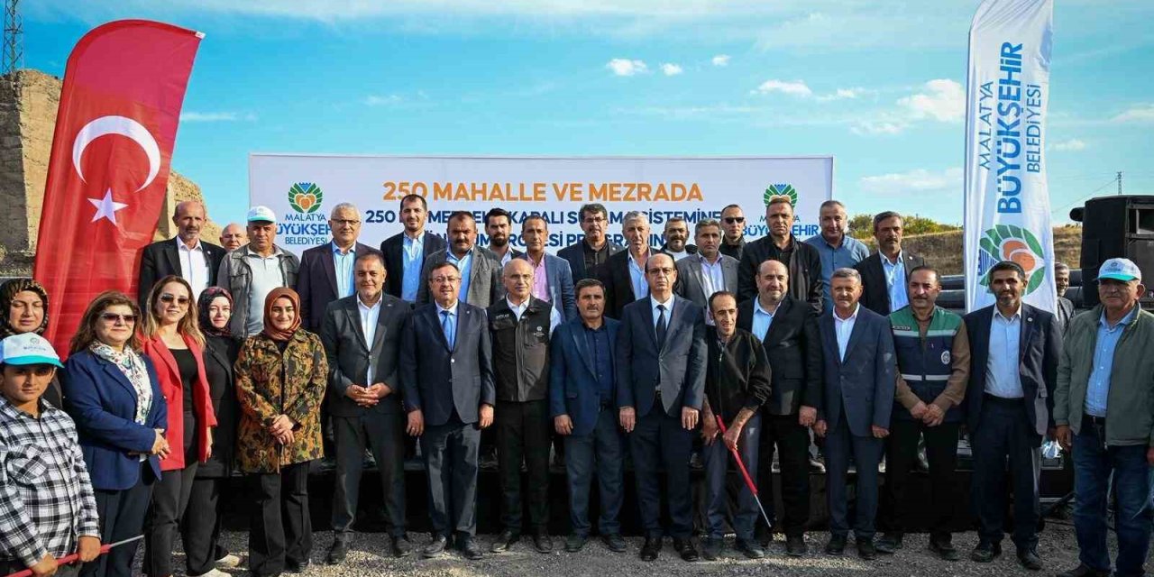 Malatya'da üreticilere sulama borusu desteği