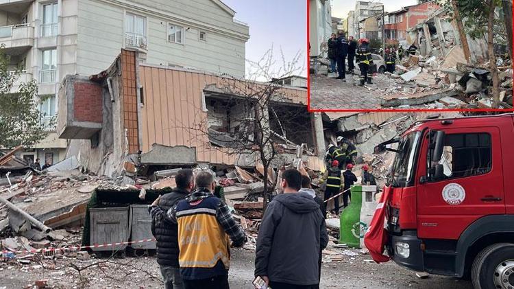 Gebze'de bina çöktü; 5 kişiden birinin cansız bedenine ulaşıldı