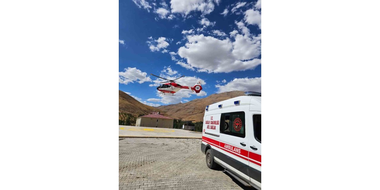 60 yaşındaki kalp hastası helikopter ambulansla Van’a sevk edildi