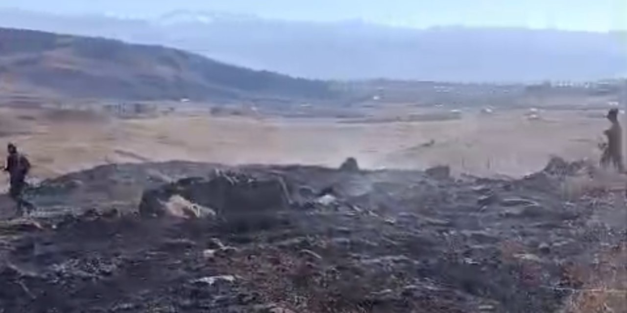 Yüksekova’da anız yangını kontrol altına alındı