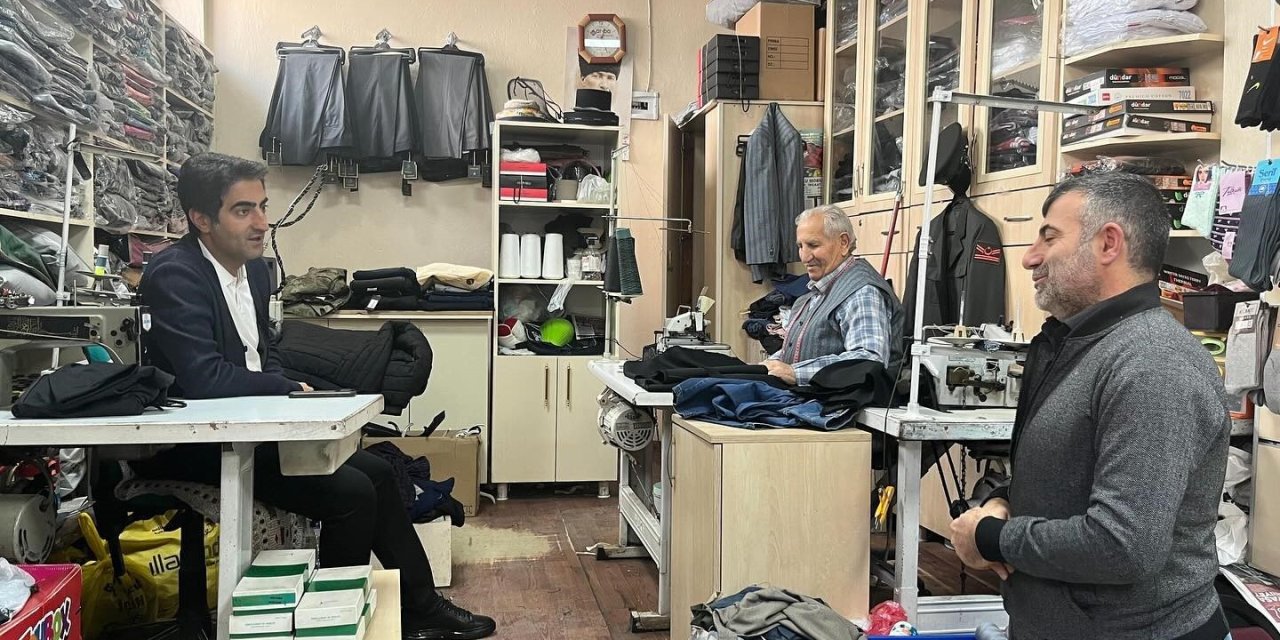 Kaymakam Aslantatar, esnafla bir araya geldi