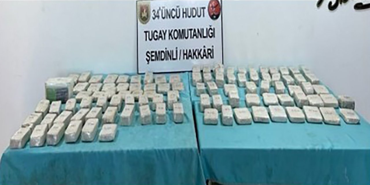 Hakkari ve Van'da 102 kilo 429 gram uyuşturucu ele geçirildi