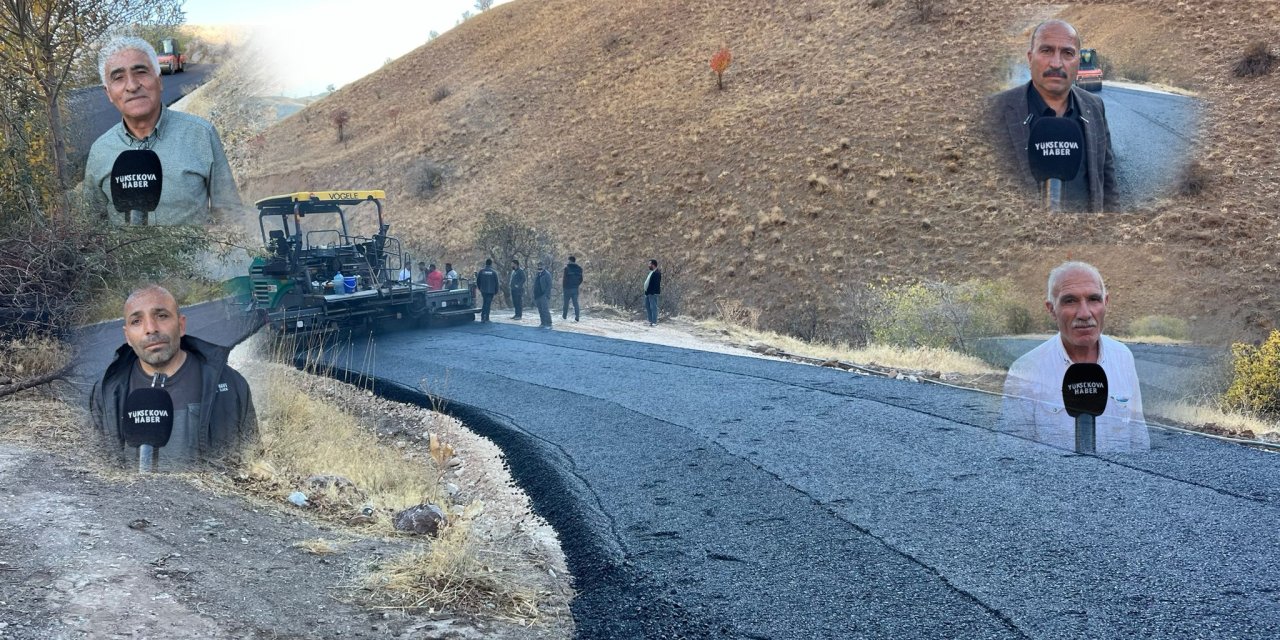 Yüksekova'nın Gökyurt Köyü’ne 50 yıl sonra asfalt hizmeti