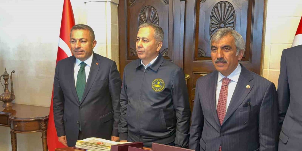 Bakan Ali Yerlikaya, Kilis Valisi Tahir Şahin ile buluştu