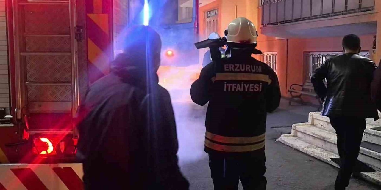 Palandöken’de çıkan yangın korkuttu