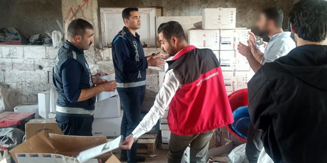 Şanlıurfa’da onlarca koli sahte zirai ilaç yakalandı