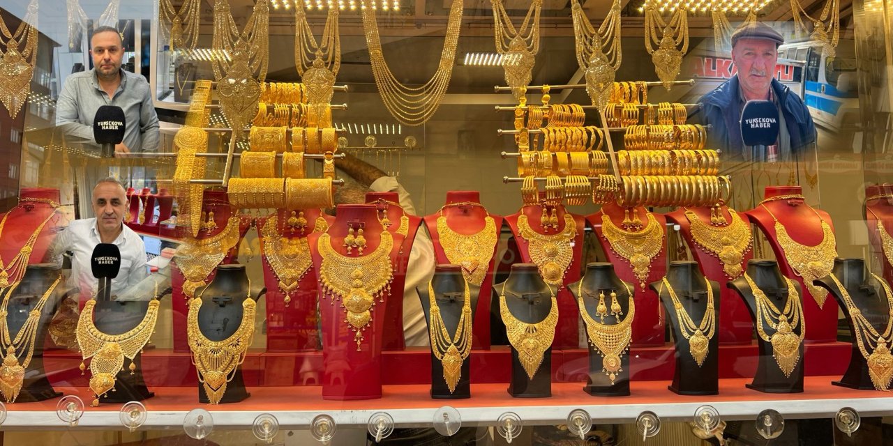 Altın fiyatlarındaki düşüş Yüksekova kuyumcularını da etkiledi