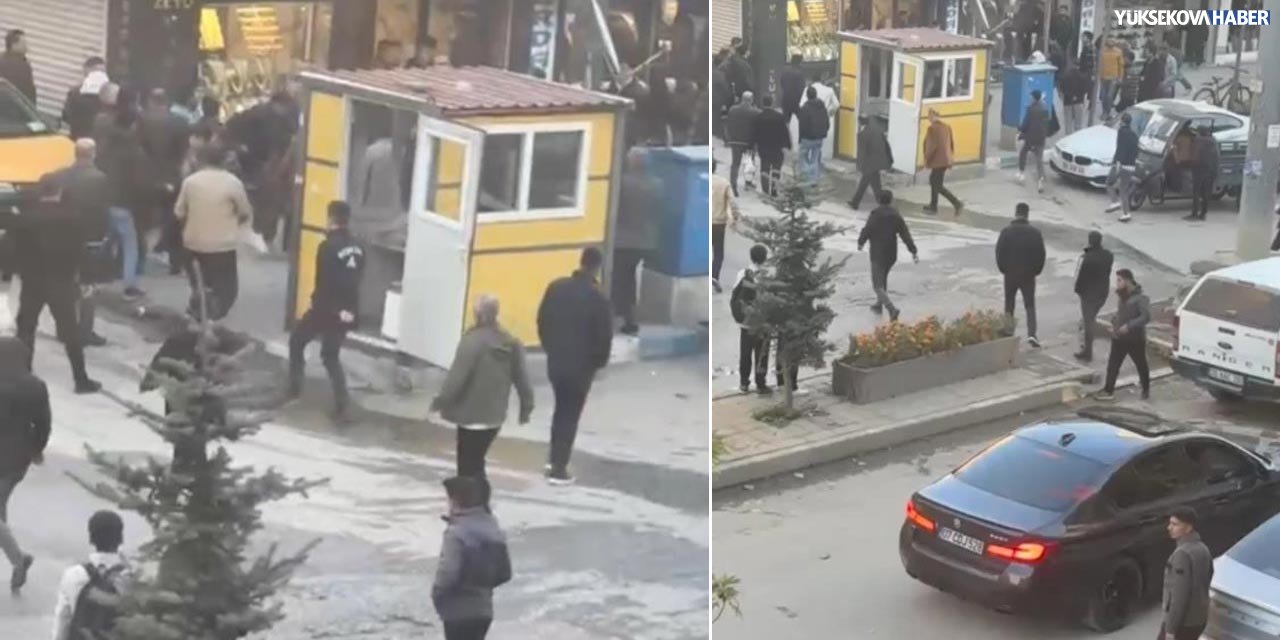 Yüksekova’da kavga: Vatandaşlar ve polis ekipleri araya girdi