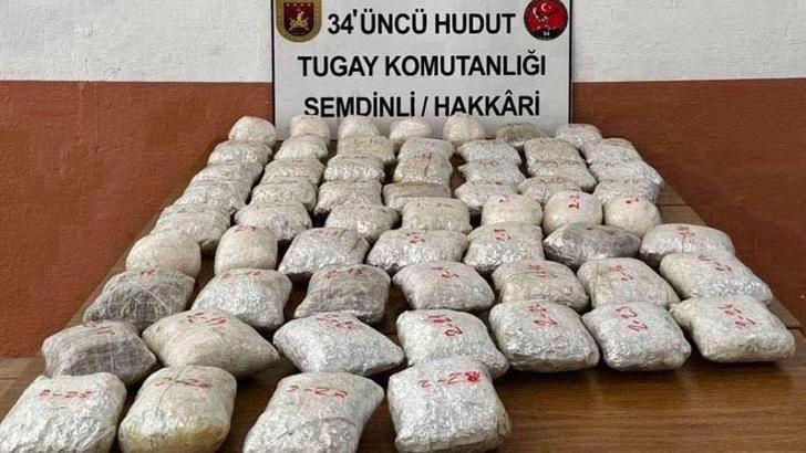 Şemdinli'de 32 kilo gram uyuşturucu ele geçirildi