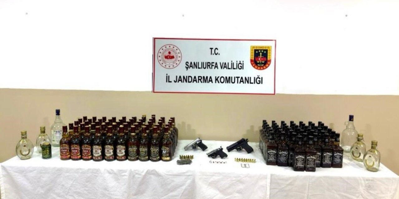 Urfa’da alkol, silah ve uyuşturucu operasyonu: 1 gözaltı