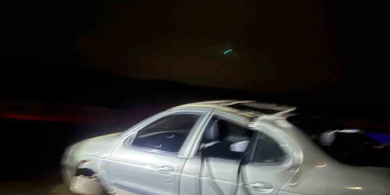 Şarampole uçan otomobildeki 1 kişi öldü, 2 kişi yaralandı