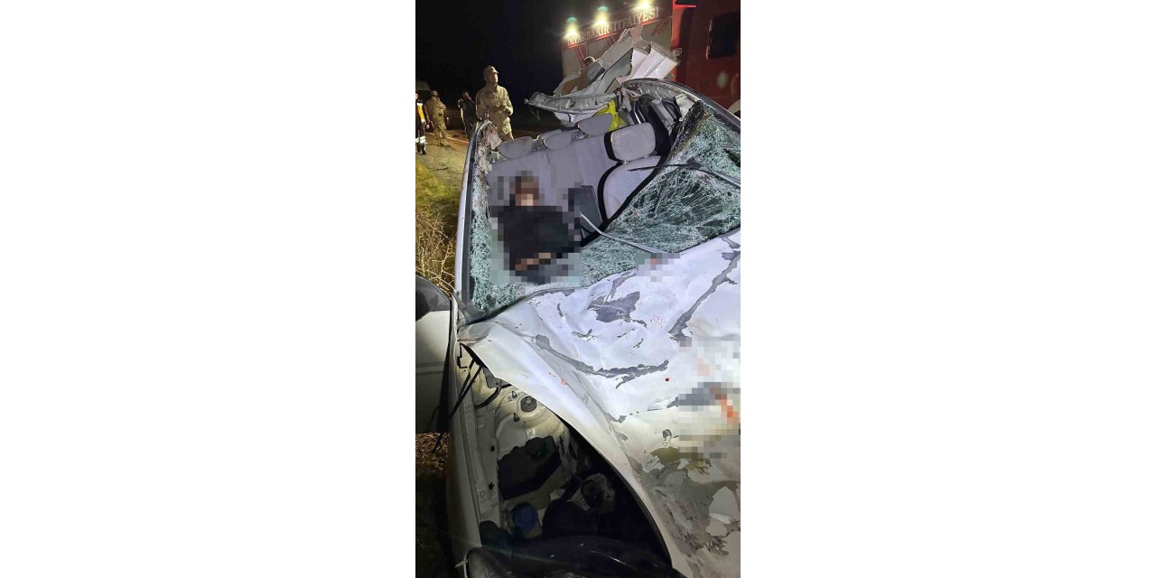 Silvan’da iki otomobil ile at çarpıştı: 1 ölü, 7 yaralı