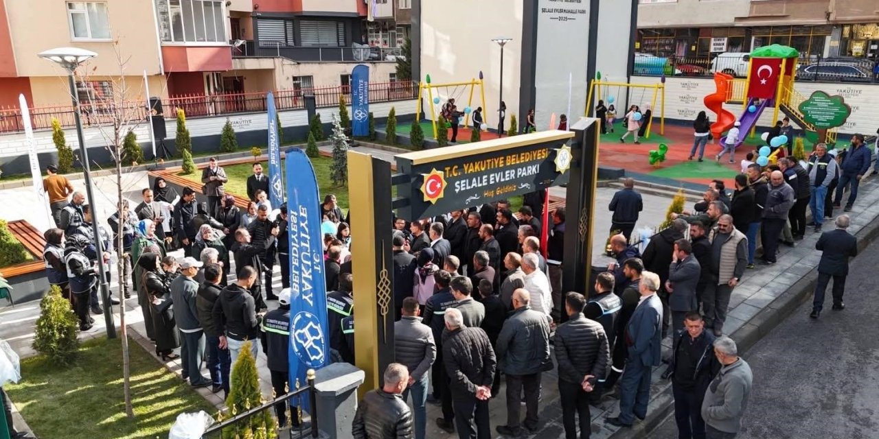 Şelale Evler Parkı hizmette