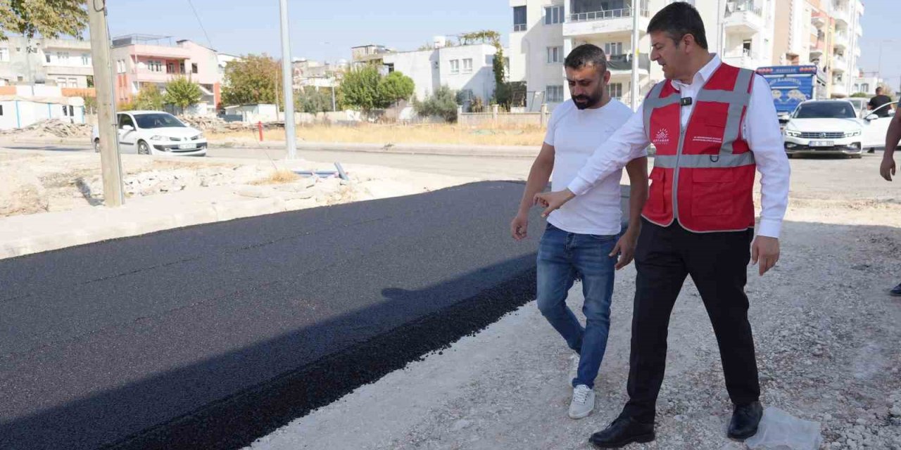 Adıyaman’da, yollar asfaltlanıyor
