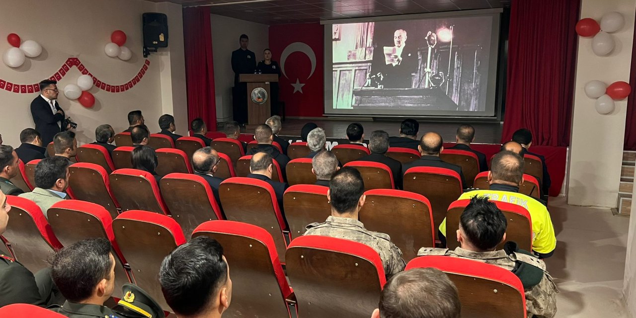 Yüksekova’da Mustafa Kemal Atatürk, ölümünün 87’nci yıl dönümünde anıldı