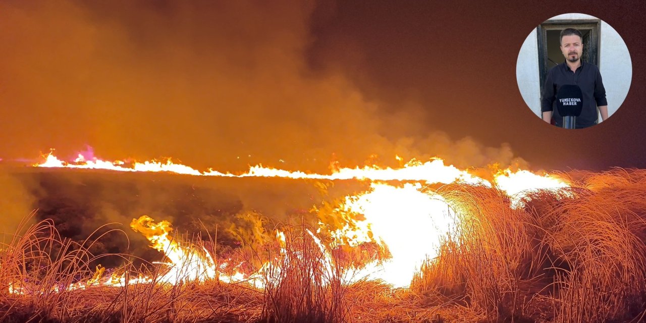 Kontrol altına alınan Nehil Sazlığı’ndaki yangında soğutma çalışması sürüyor