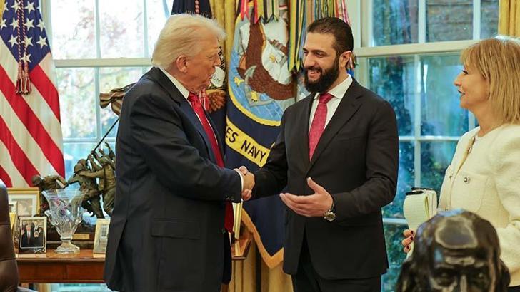 ABD Başkanı Trump, Suriye Cumhurbaşkanı Şara ile görüştü
