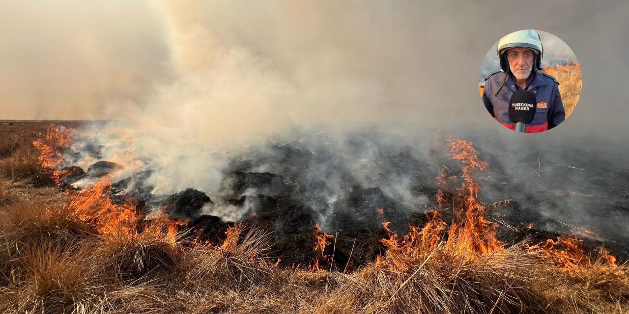 Nehil Sazlığı’nda 4 gündür süren yangın büyüyor