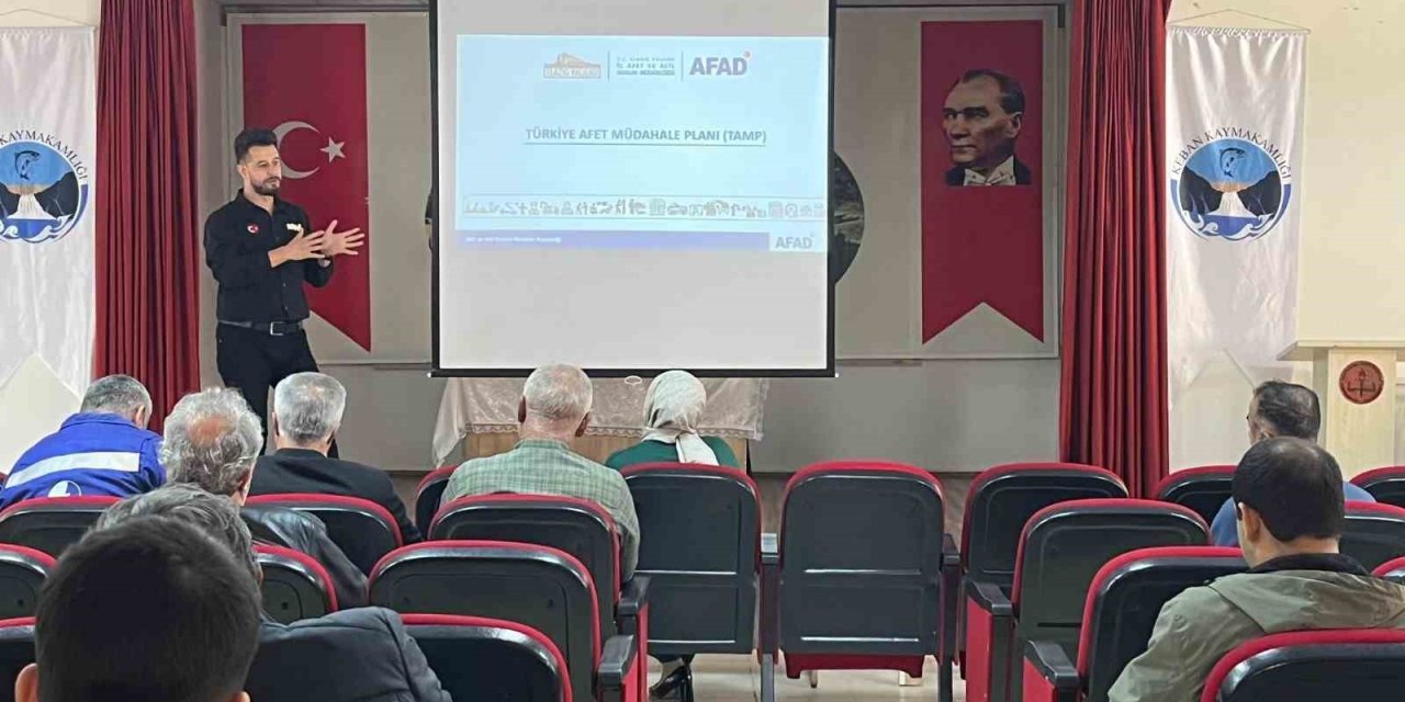 Elazığ'ın Keban ilçesinde afet planı ele alındı