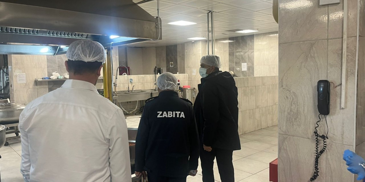 Hakkari Yurtkur yemekhanesi zabıta ekiplerince denetlendi