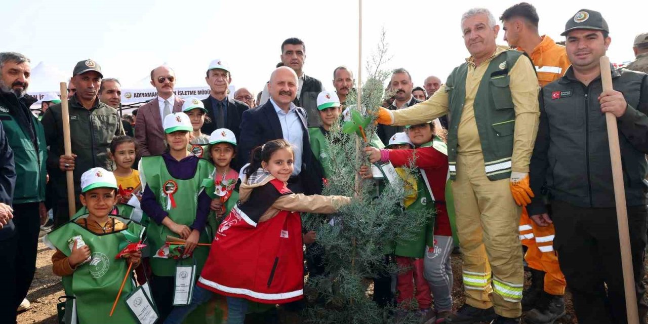 Adıyaman’da 10 bin 500 fidan dikildi