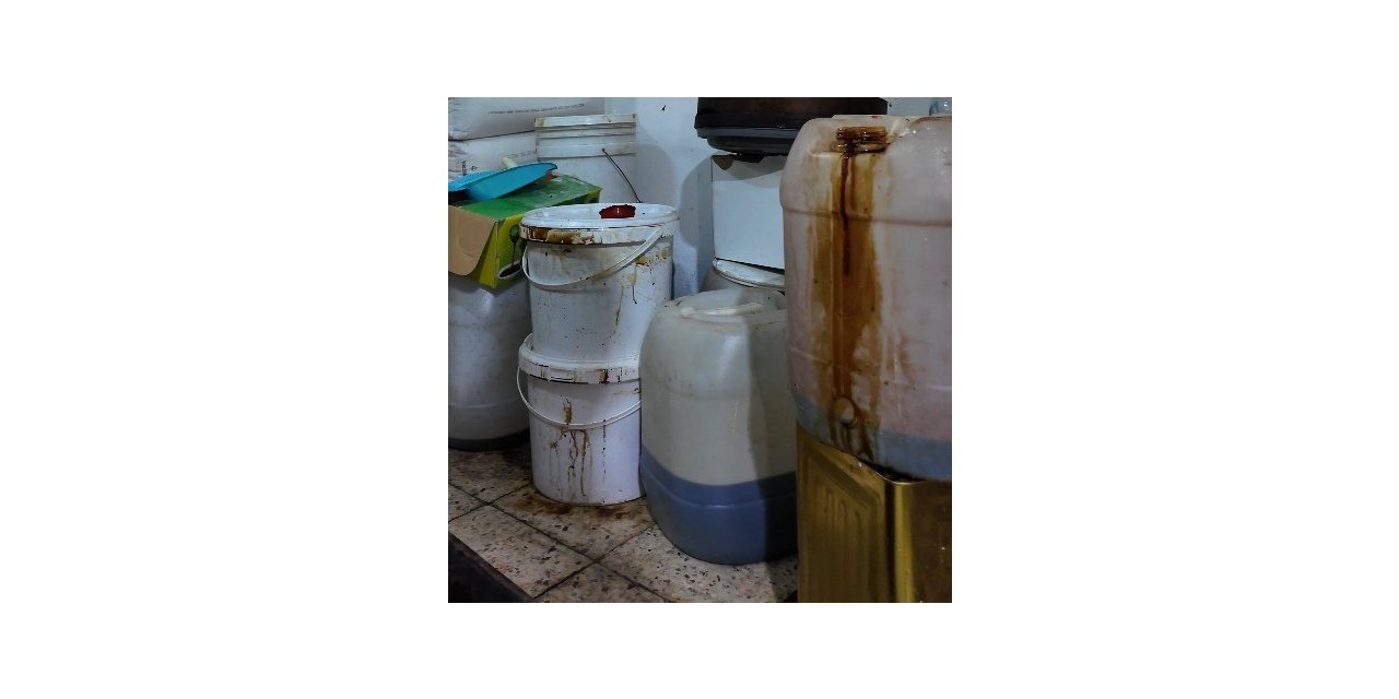 Kilis’te cevizli sucuk imalathanesinde tepki toplayan görüntüler