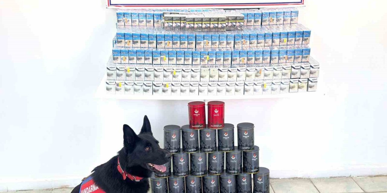 Erciş'te kaçak sigara ve çay ele geçirildi