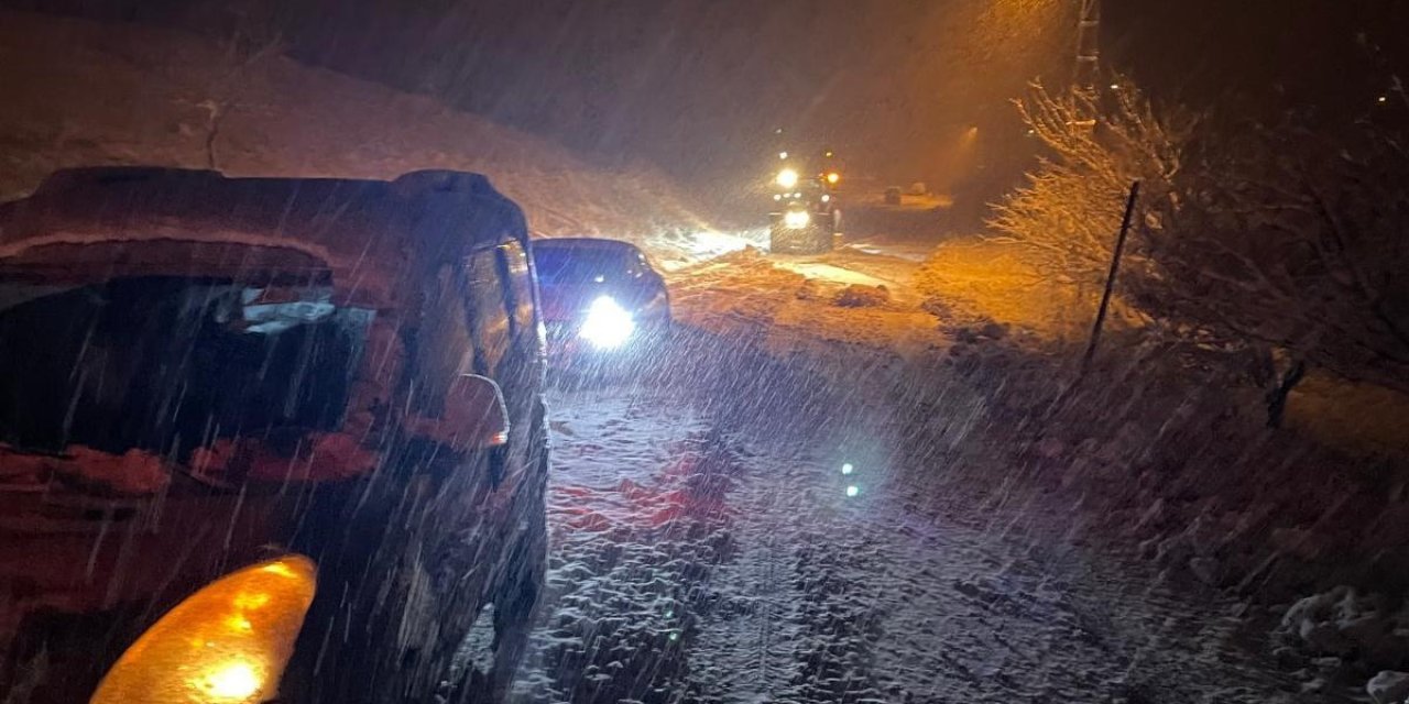 Malatya’da kar yağışı ulaşımı olumsuz etkiledi