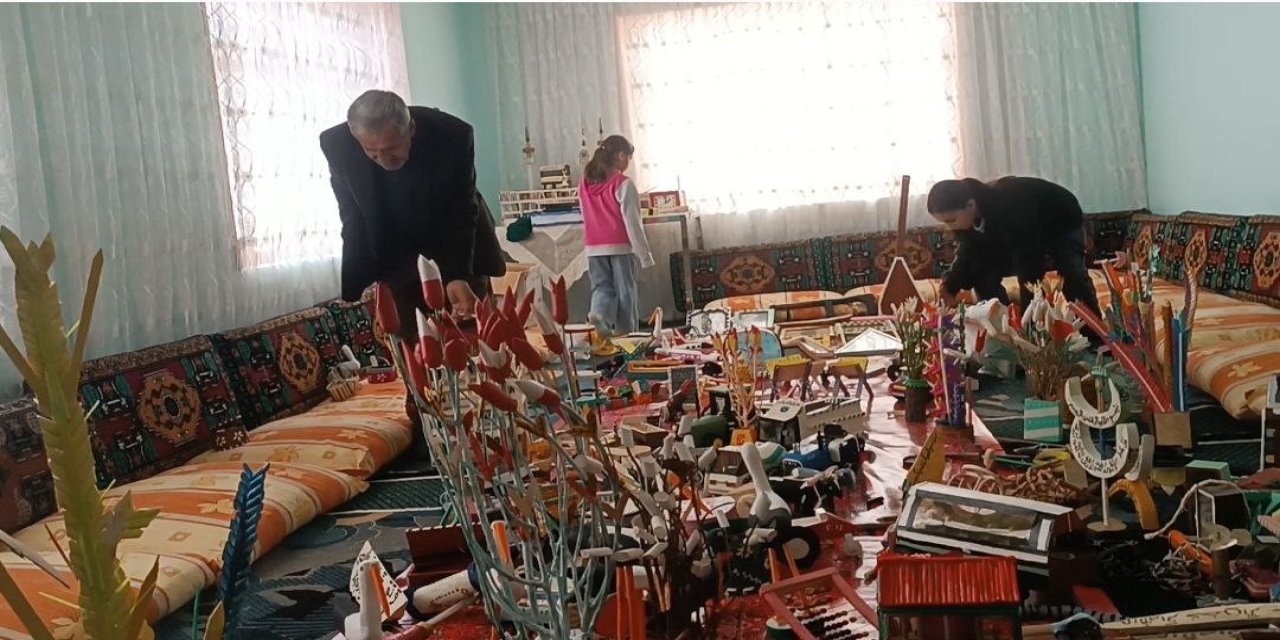 Perkinson hastası 70 yaşındaki İkram Vergili, el sanatları ile şifa buldu