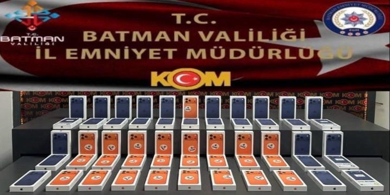 Batman’da 6,6 milyon TL'lik kaçak telefon yakalandı