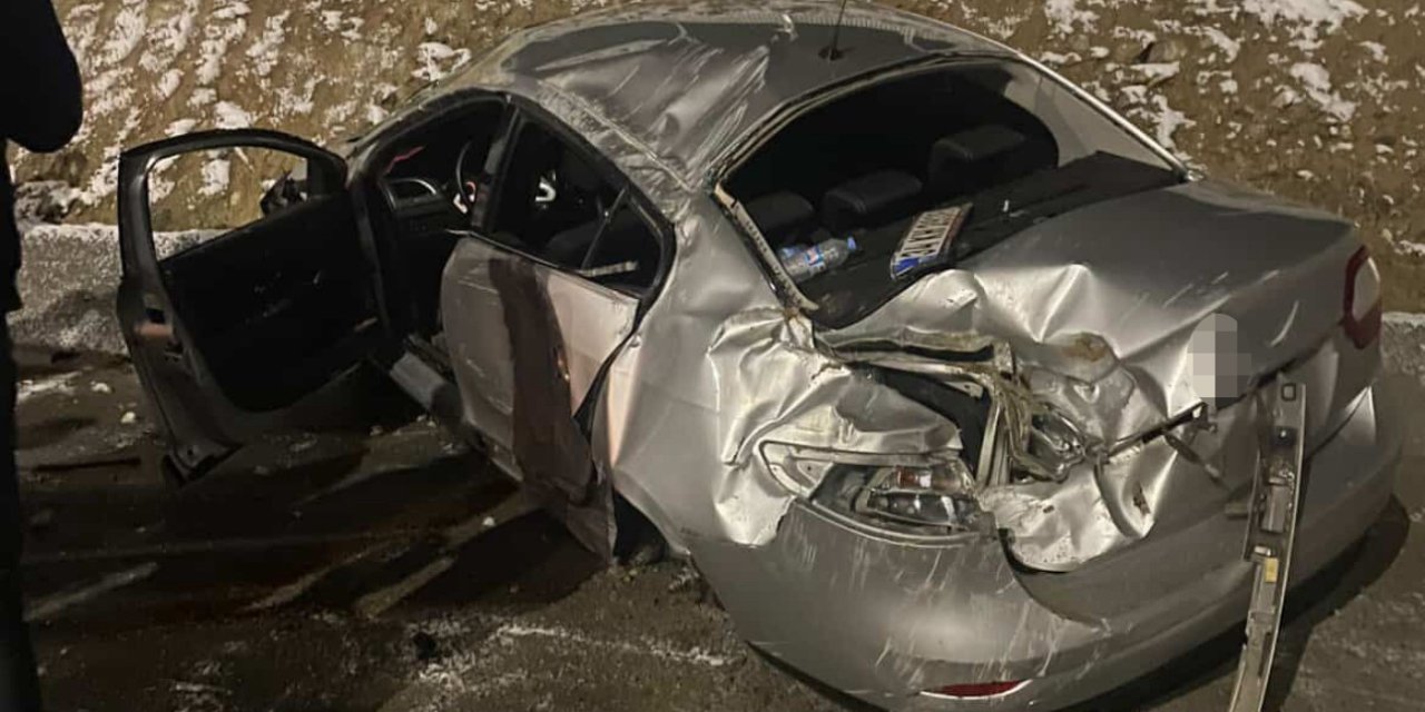 Güzeldere Tüneli’nde buzlanma kazası: 2 kişi yaralandı