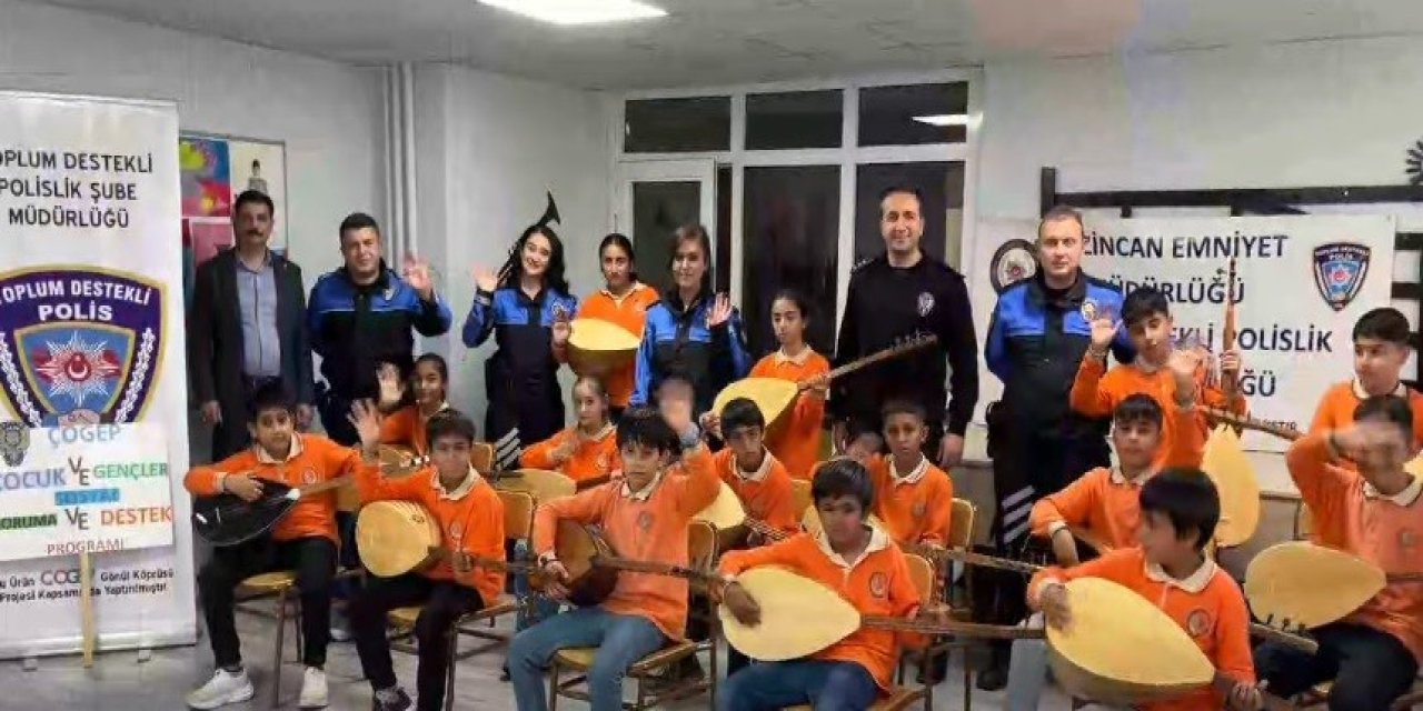 Erzincan’da öğrencilere bağlama desteği verildi