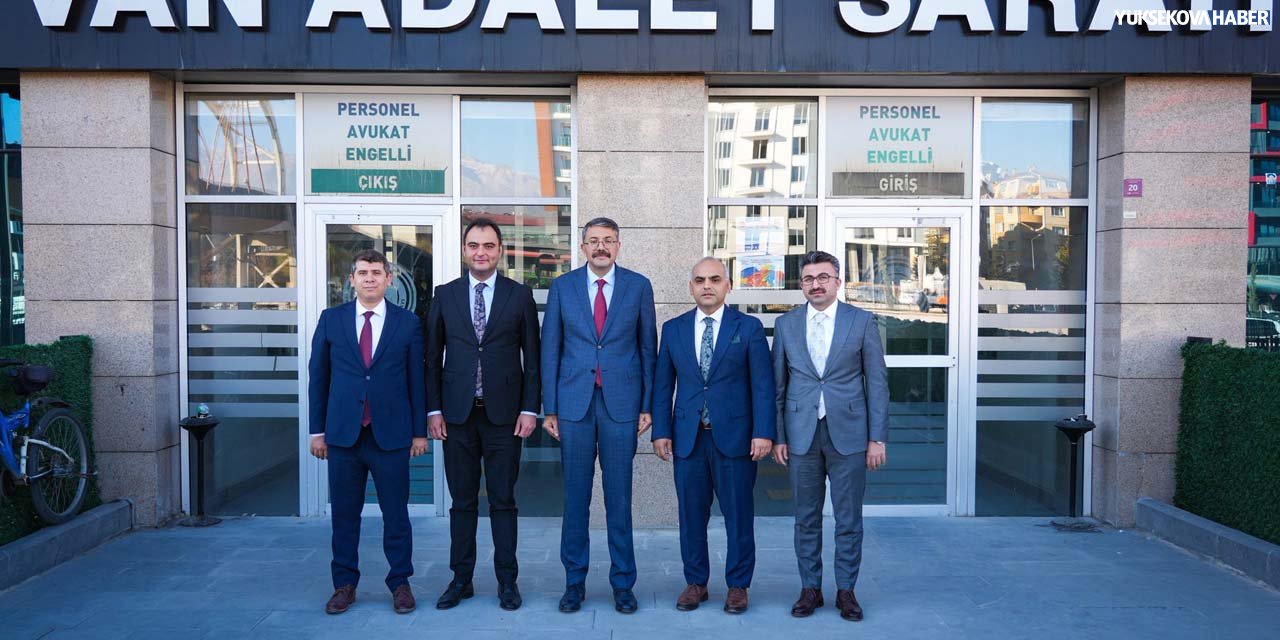 Vali Ali Çelik, Van’da Adalet Sarayı ve DSİ 17. Bölge Müdürlüğünü ziyaret etti