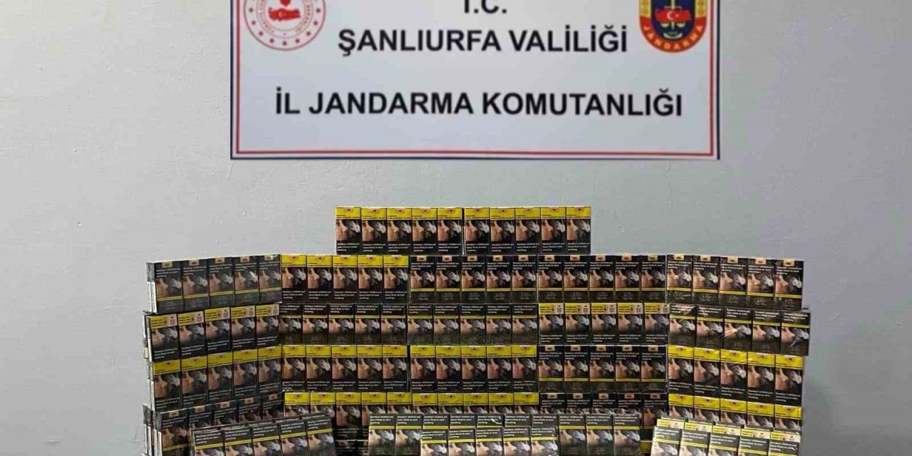 Şanlıurfa’da 5 bin paket kaçak sigara yakalandı
