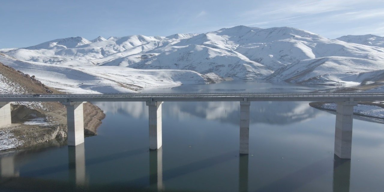 Turnaçayırı Barajı’nda kış