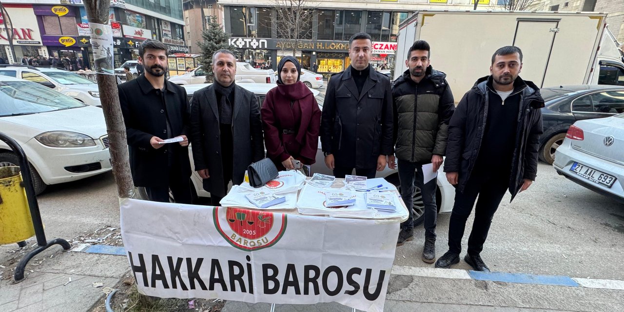 Hakkari Barosu’ndan çocuk istismarına karşı farkındalık çalışması