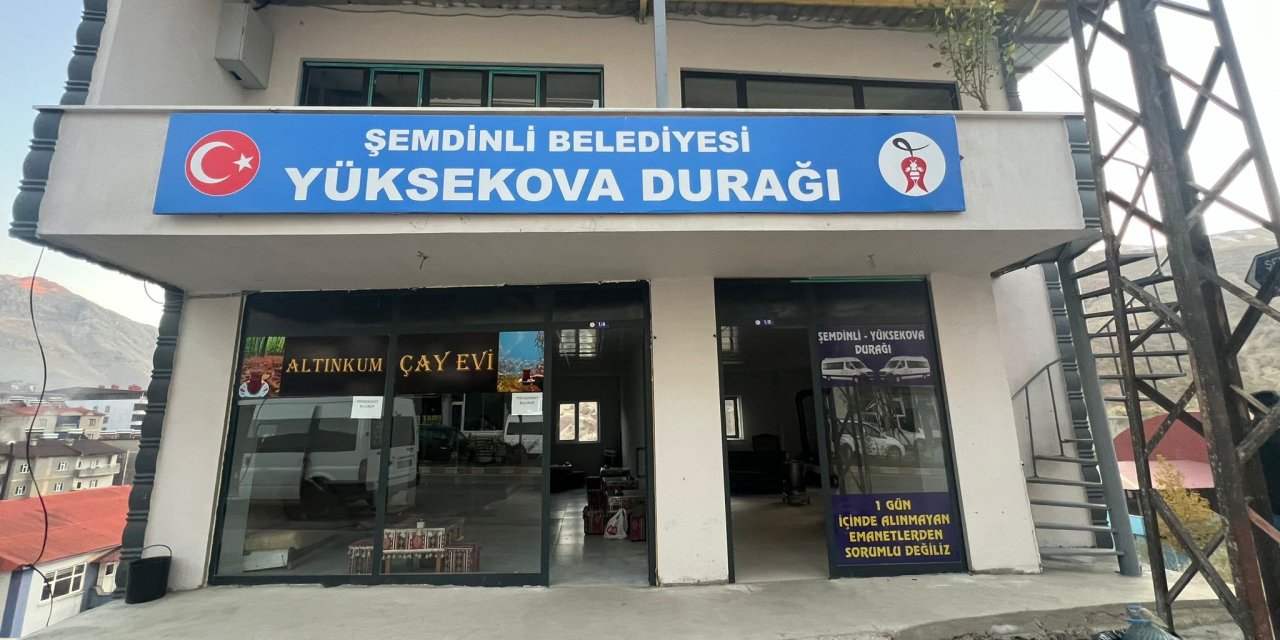 Şemdinli'de Yüksekova durağına bir hizmet binası tahsis edildi