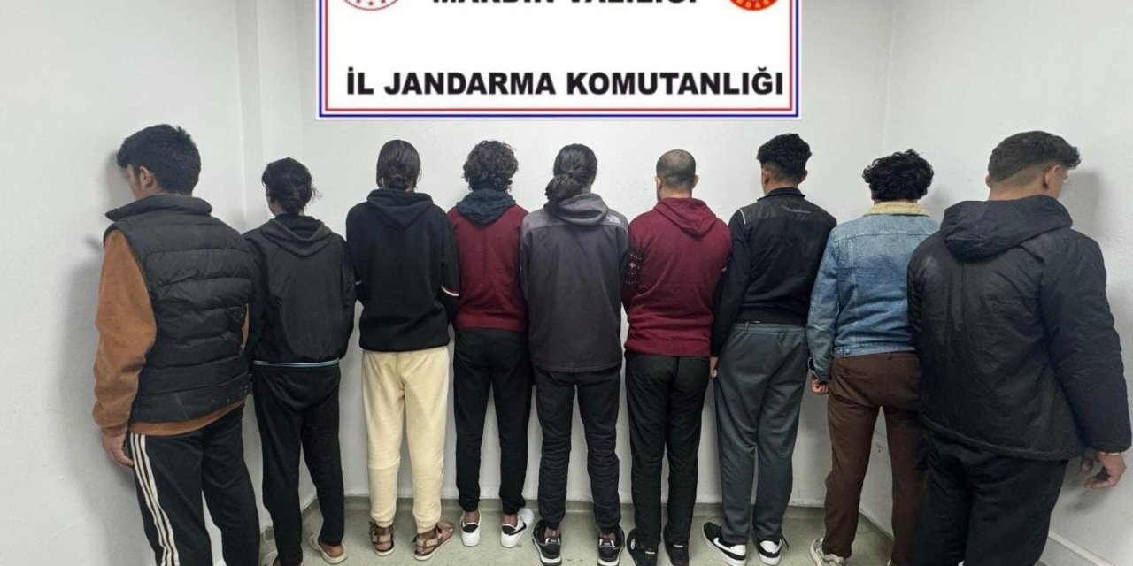 Mardin’de 9 düzensiz göçmen yakalandı