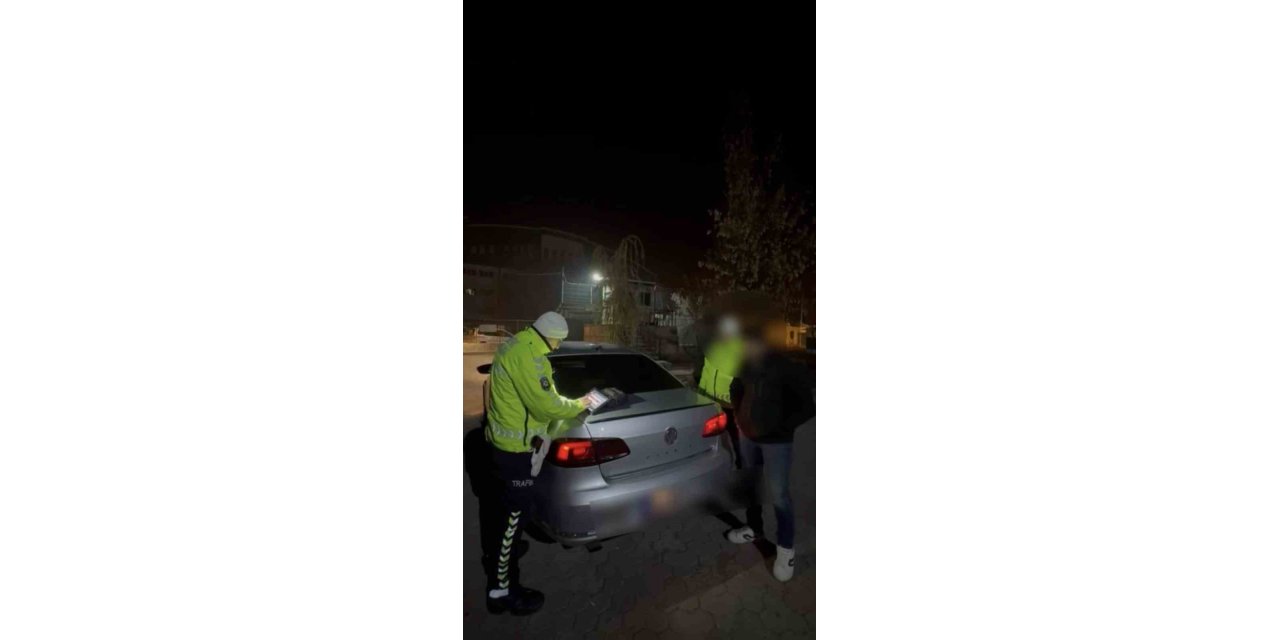 Yurt önünde drift atan sürücü yakalandı