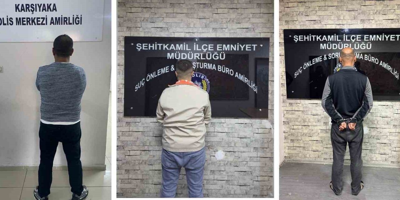 Gaziantep’te aranan 3 kişi yakalandı