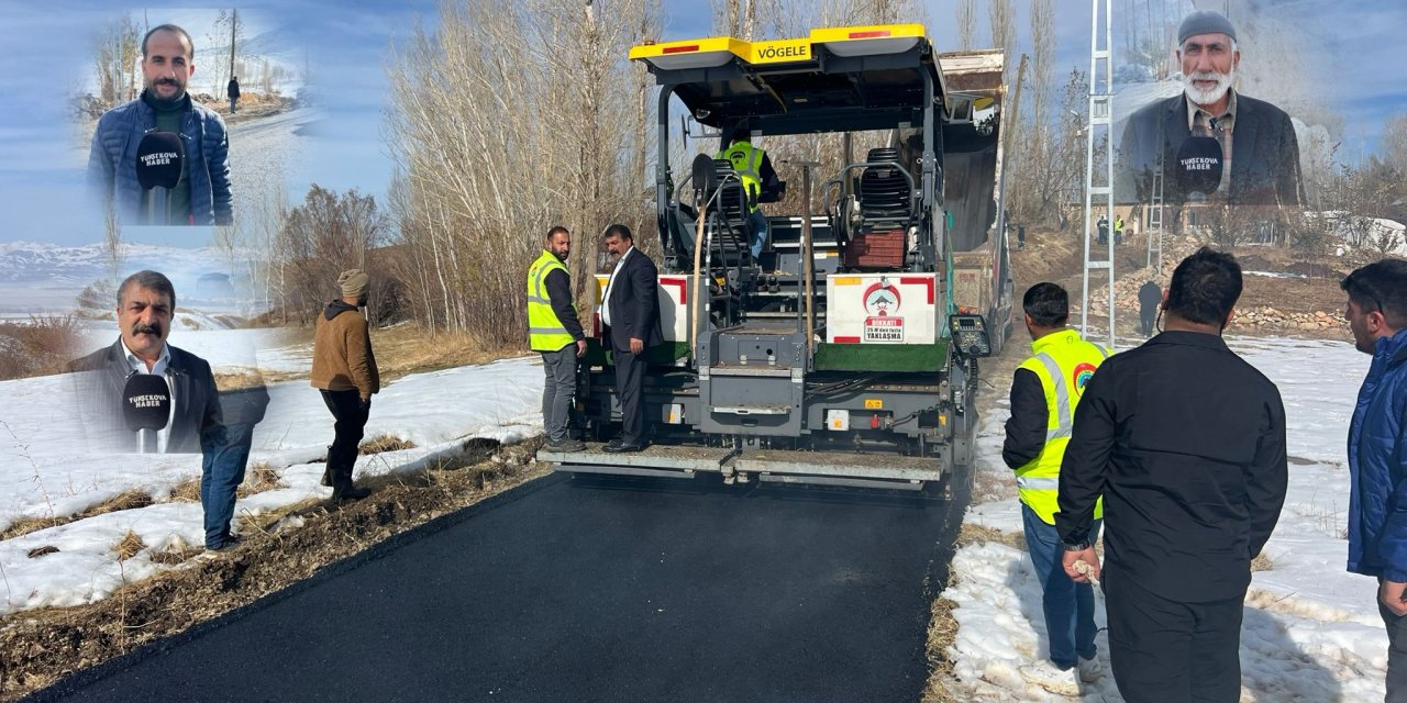 Karlı köyünün Çimenli mezrası asfalta kavuştu