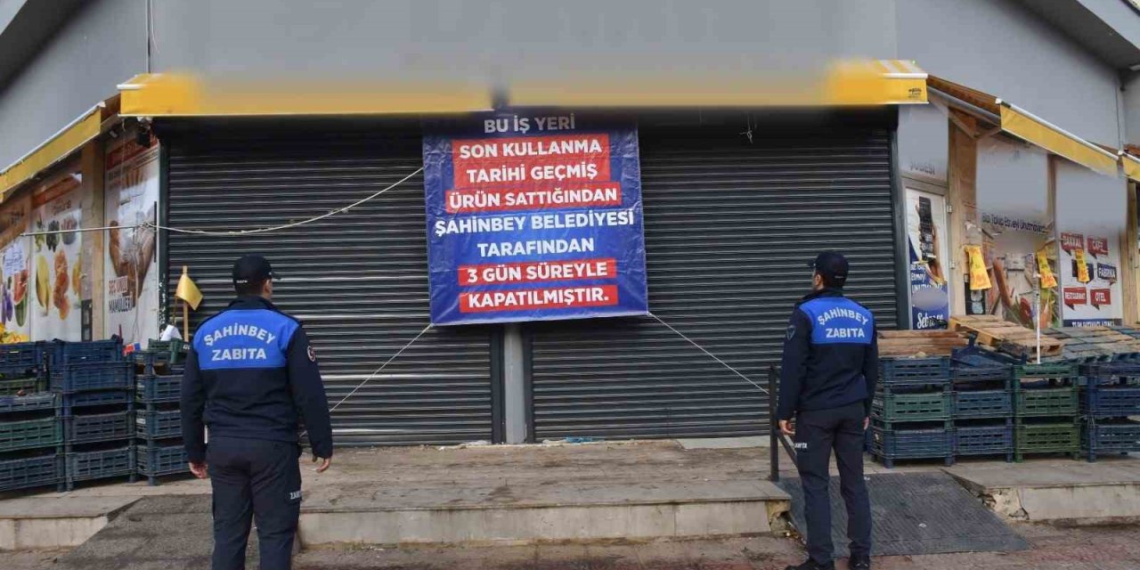 Gaziantep'te tarihi geçmiş ürün satan markete kapatma cezası