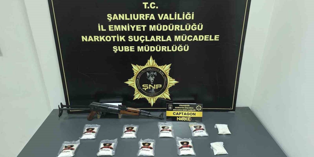 Şanlıurfa’da 9 bin adet uyuşturucu hap yakalandı