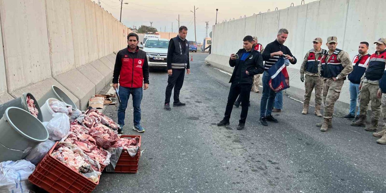 Şanlıurfa’da 1 ton kaçak et yakalandı