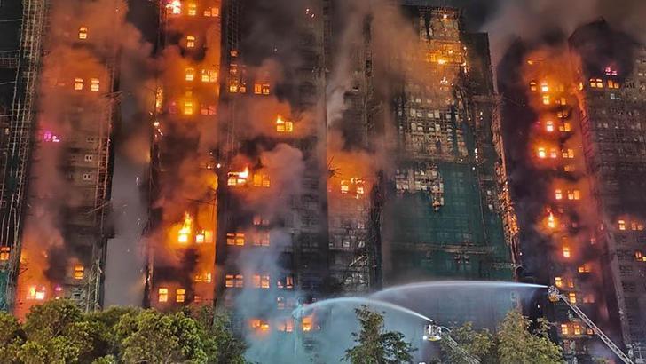 Hong Kong'da sitede çıkan yangında hayatını kaybedenlerin sayısı 128’e yükseldi