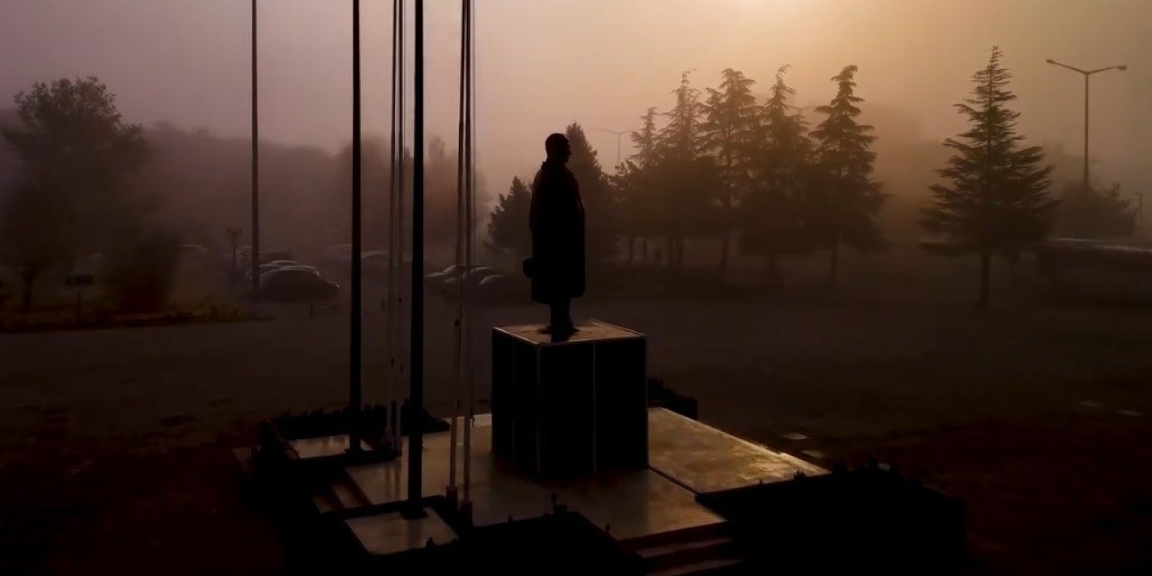 Erzincan’ı sis etkili oldu