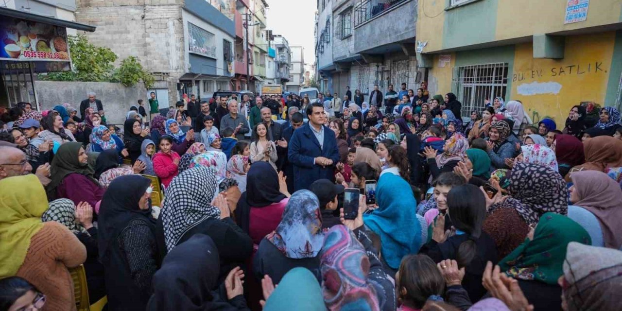 Başkan Yılmaz’ın mahalle ziyaretine yoğun ilgi