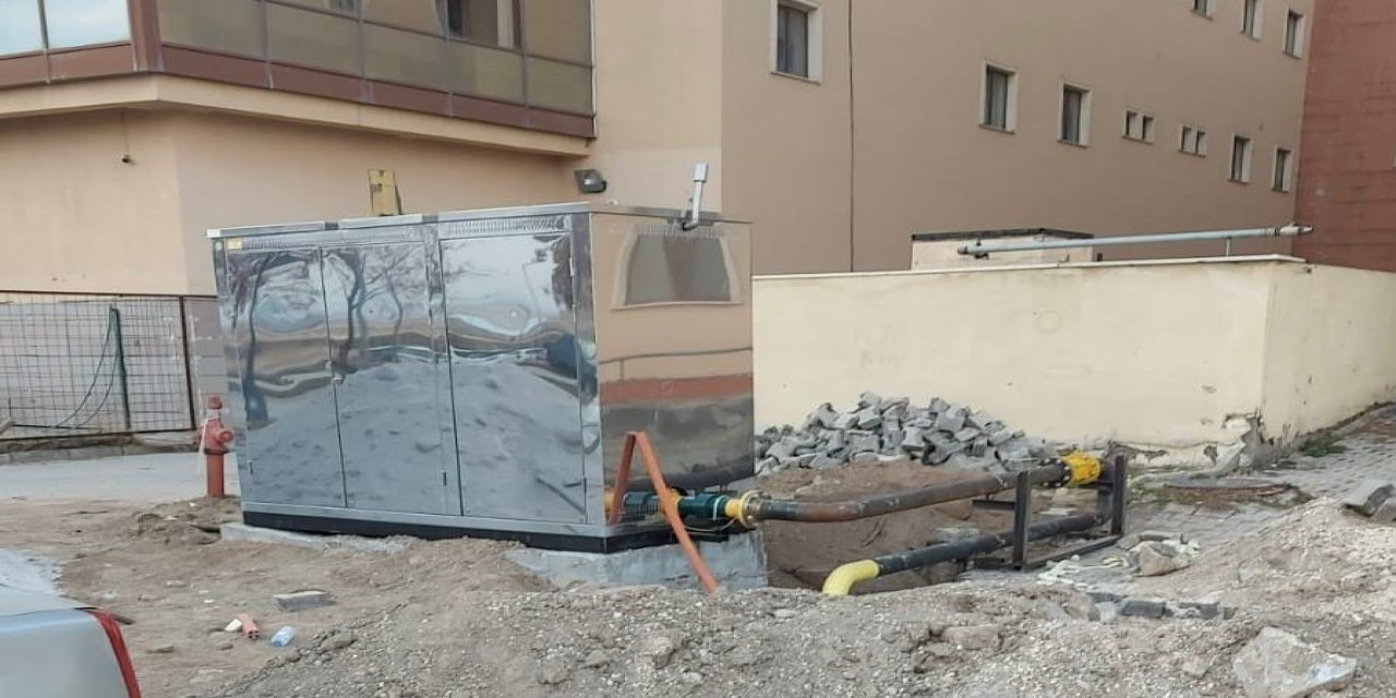 Ağrı Patnos Devlet Hastanesi doğalgaza kavuştu