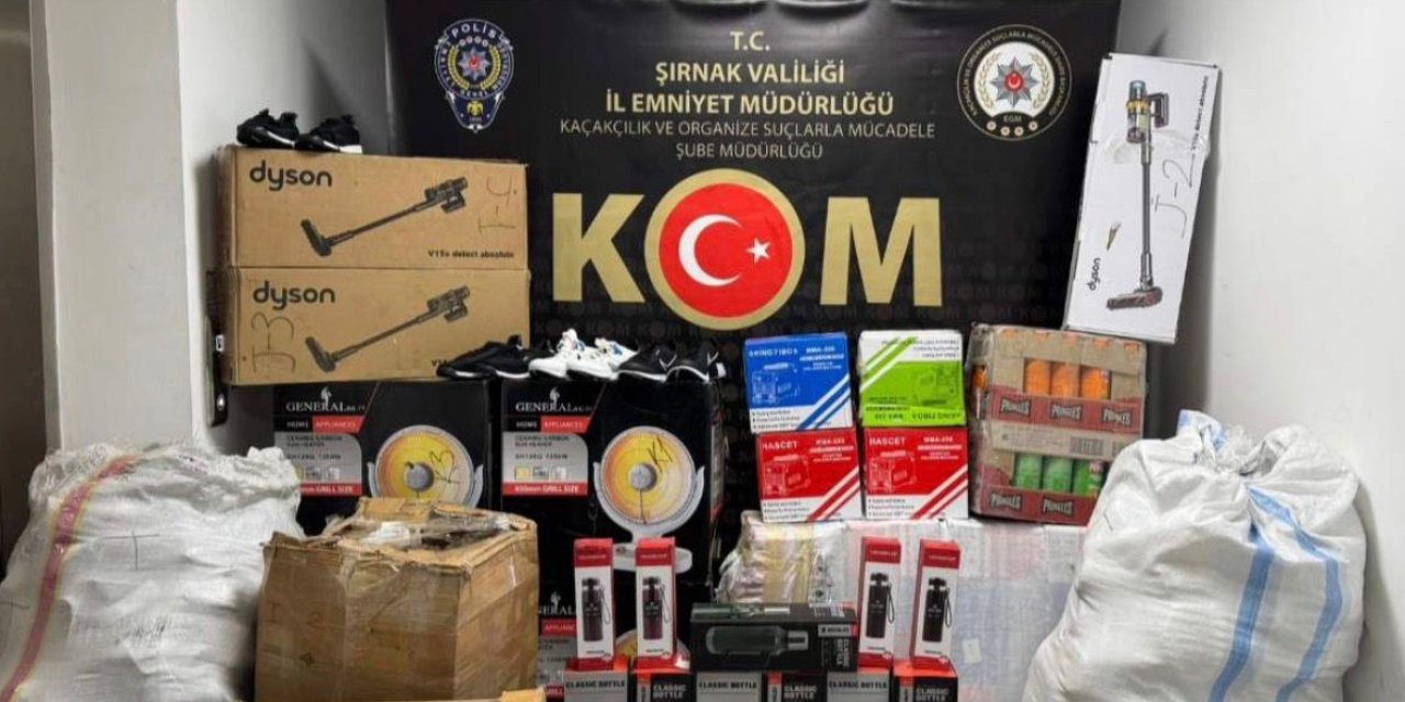 Şırnak’ta jandarma 10 milyon liralık kaçak malzeme yakaladı