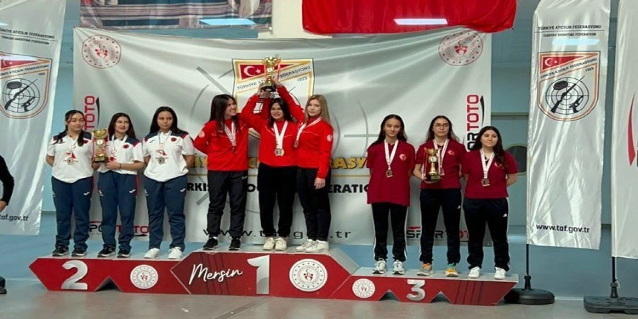 Erzurum ETÜ Atıcılık takımı Mersin’de birinciliğe uzandı